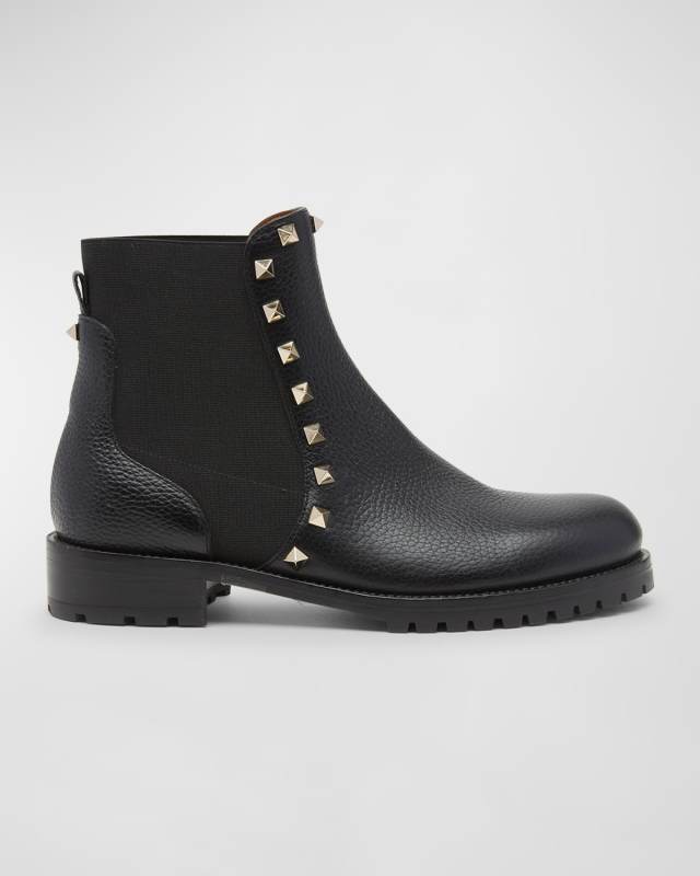 Rockstud Beatle Chelsea Ankle Boots